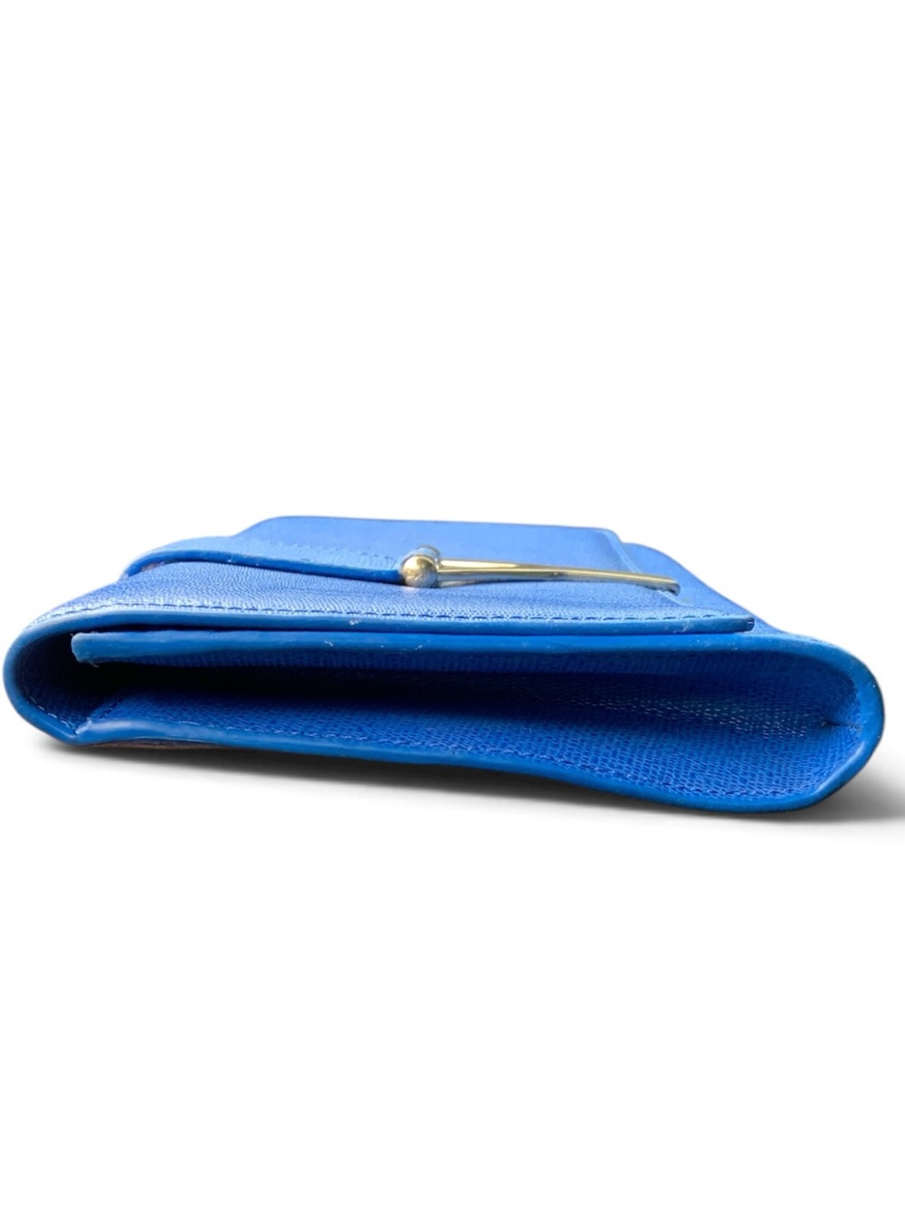 YVES SAINT LAURENT Cobalt Blue Leather Clutch - Picture 5 of 7